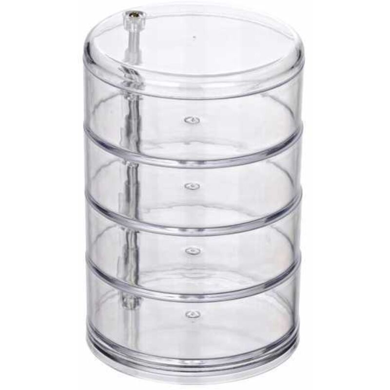 foto del prodotto organizador cosm tica torre transparente, acrilico, altro - wenko