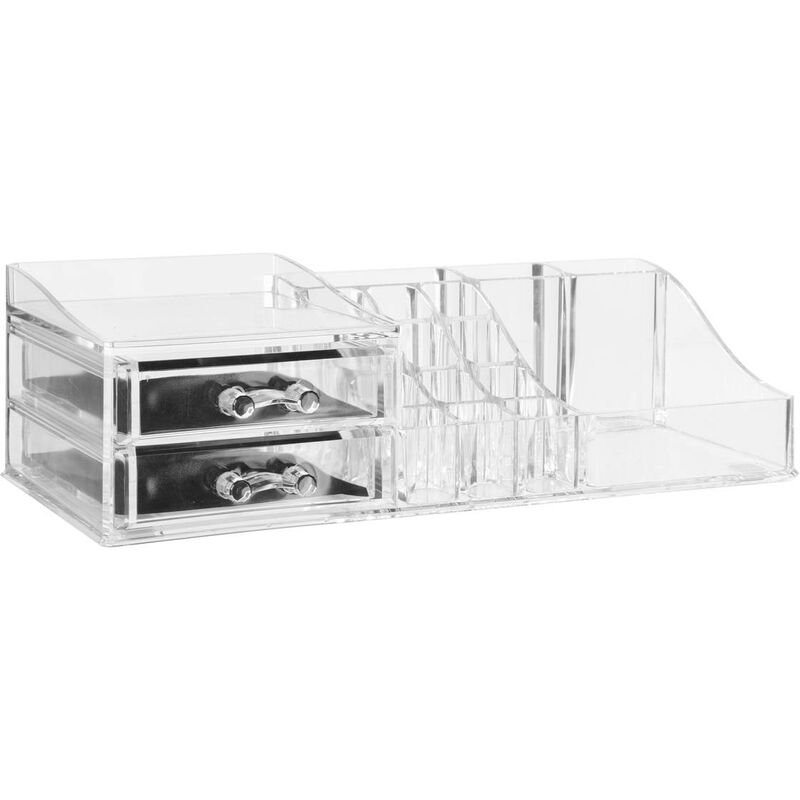 foto del prodotto organizer a 2 cassetti selena trasparente 5five
