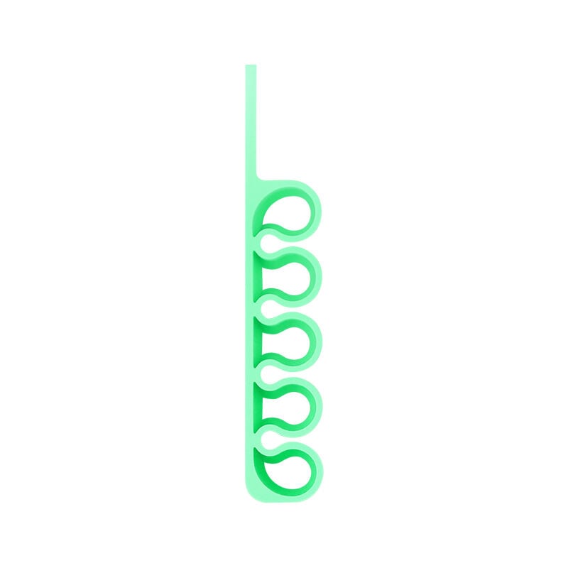 foto del prodotto organizer da ufficio in silicone per cavi penna, verde