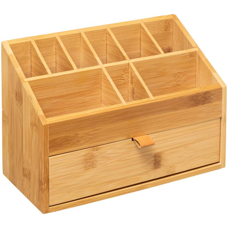 foto del prodotto organizer in bamb a 1 cassetto con cinturino in pelle 5five