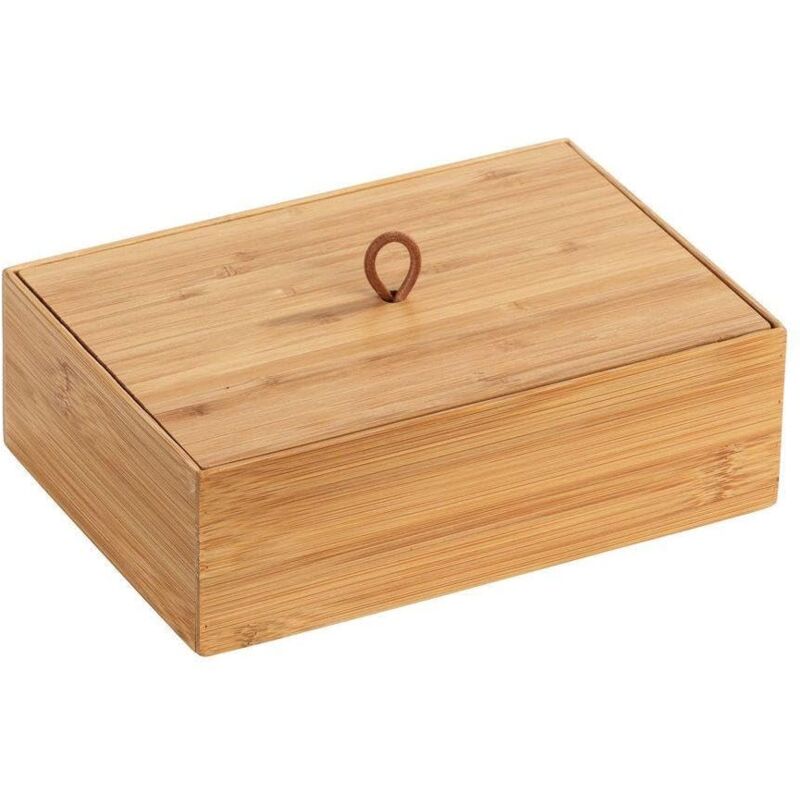 foto del prodotto organizer in bambù a 3 scomparti, serie terra, marrone, ma e b x h x t 22 x 7 x 15 cm - wenko