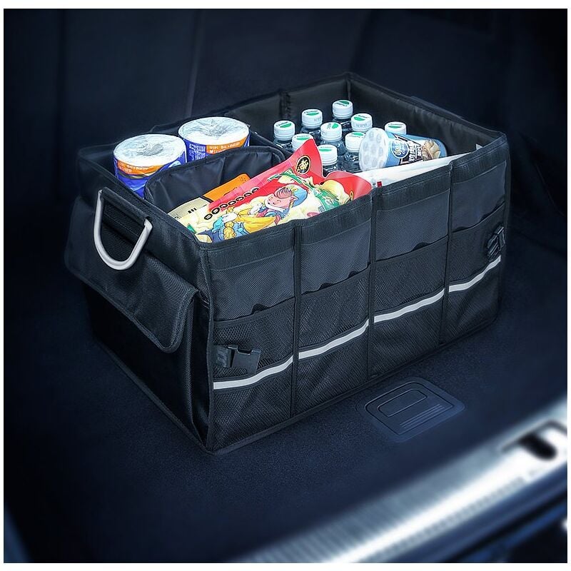foto del prodotto organizer multifunzionale per bagagliaio auto nero
