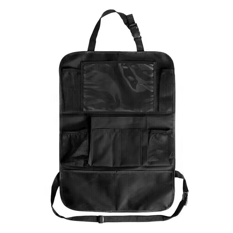foto del prodotto organizer per auto per bambini, 1 pezzo, porta tablet trasparente con 10 tasche, nero