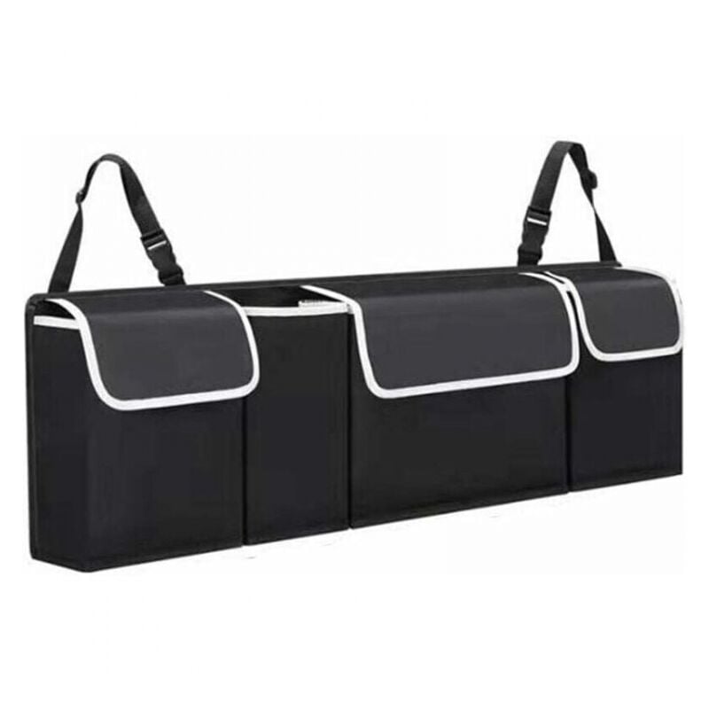 foto del prodotto organizer per bagagliaio auto, organizer per bagagliaio auto, tasche multiple, borsa portaoggetti pieghevole impermeabile salvaspazio, adatta per suv