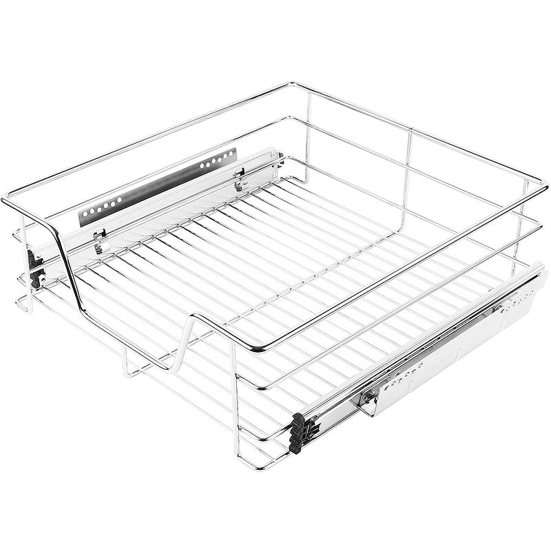 foto del prodotto organizer per lavabo in argento cromato,39 x 14 x 44 cm,argento haloyo