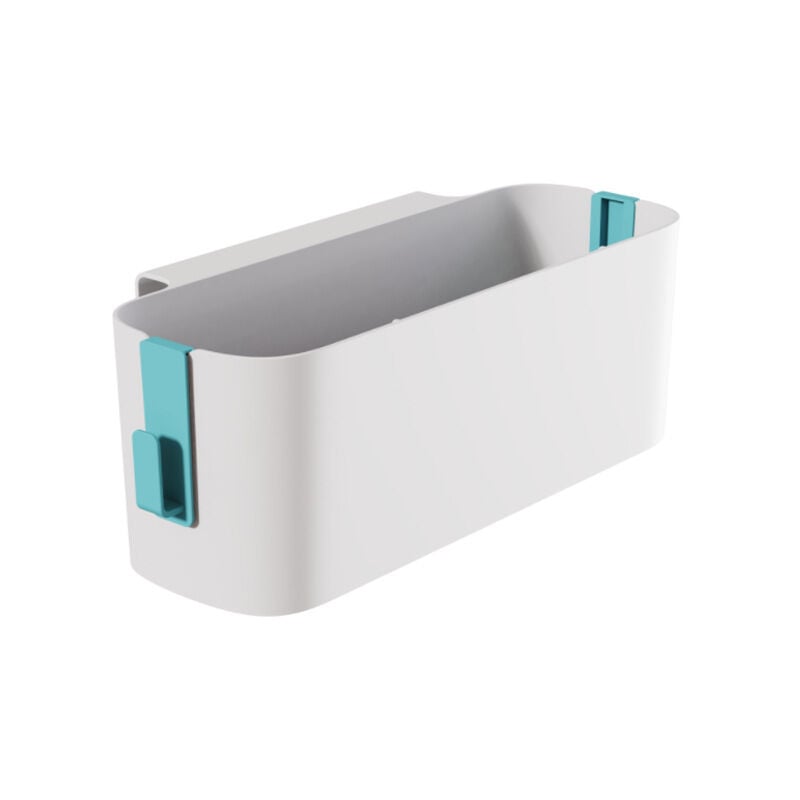 foto del prodotto organizer per mensole da appendere al comodino cestino per organizer da letto con 2 ganci ripiani per lettino supporto forniture per dormitorio verde