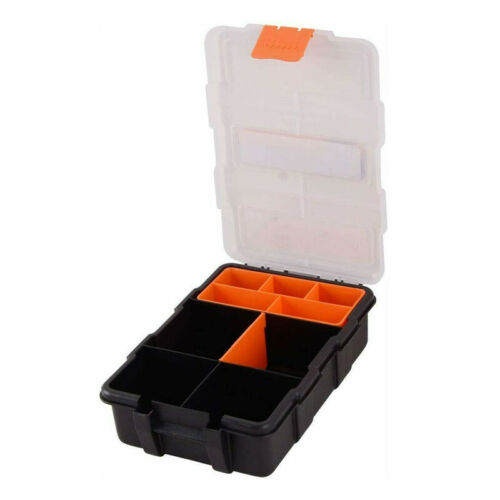 foto del prodotto organizer porta utensili 9 scomparti vani cassetta per attrezzi viti in plastica