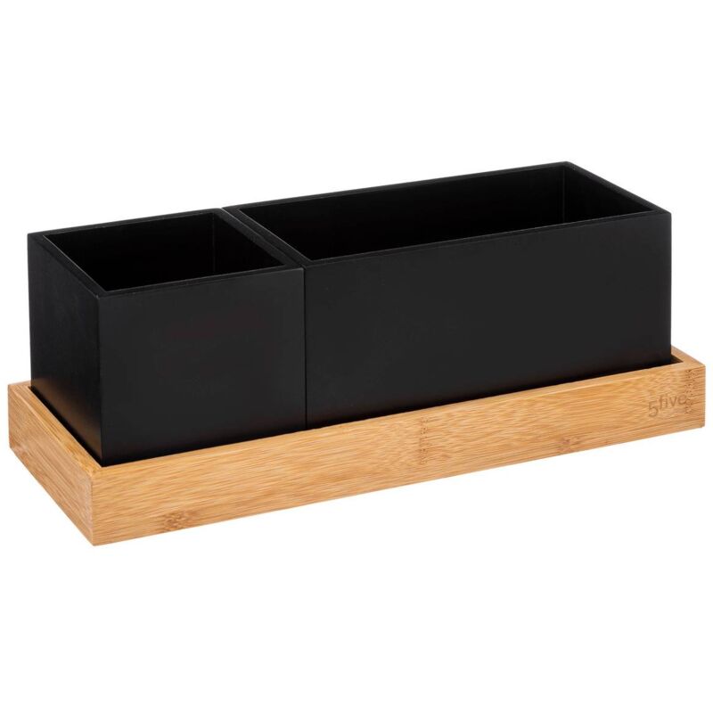 foto del prodotto organizer rimovibile in bamb bava nero 5five