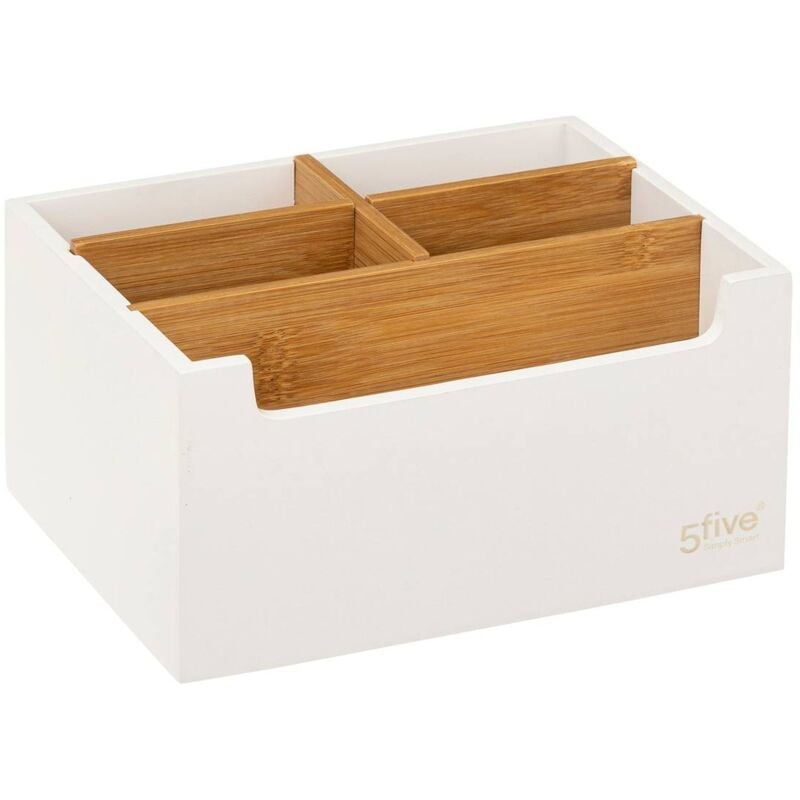 foto del prodotto organizzatore 5 scomparti natur o bianco 5five
