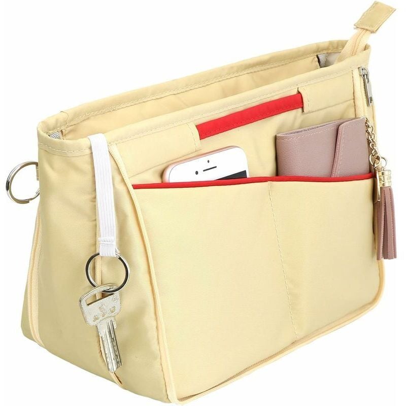 foto del prodotto organizzatore per borse da donna con interni spaziosi organizzatori per borse con 13 tasche tasca interna espandibile di grandi dimensioni