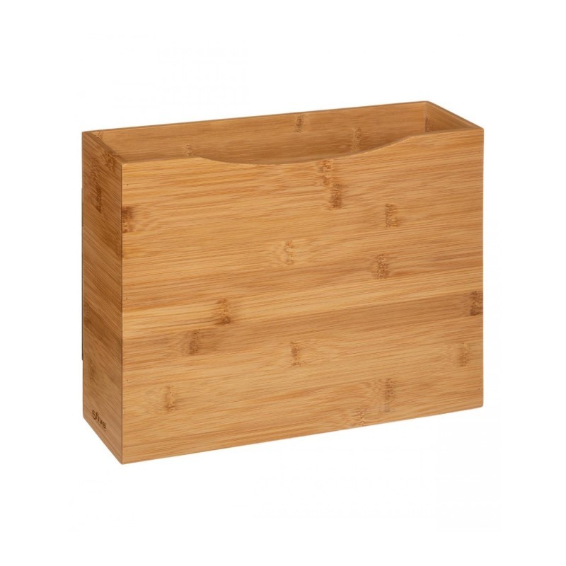 foto del prodotto organizzatore per cucina in bamboo naturale aimante 31x8,5x h25 cm
