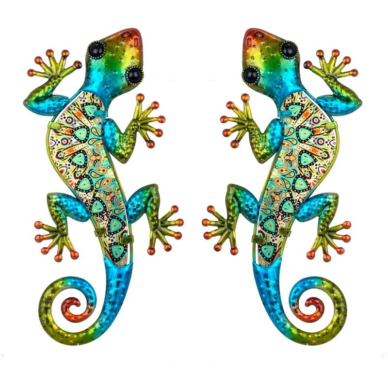 foto del prodotto origen signes grimalt muro di figura animale adorno figura lucertole 2 unit green garden 13x30x1cm 24983