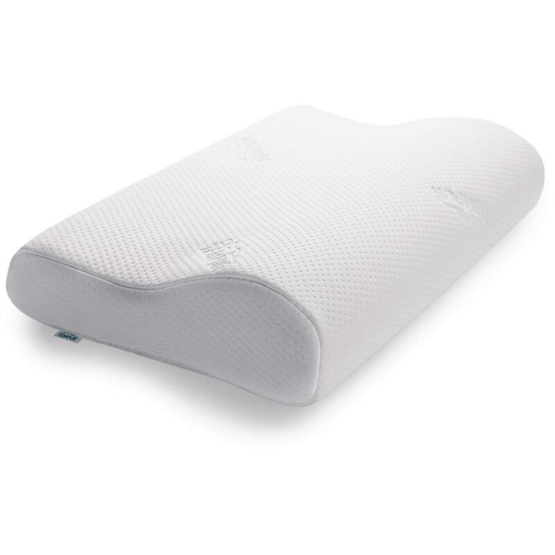foto del prodotto original cuscino cervicale basso, cuscino ergonomico di sostegno al collo per chi dorme sul fianco e sulla schiena, sensazione rigido, l 50 x 31 x