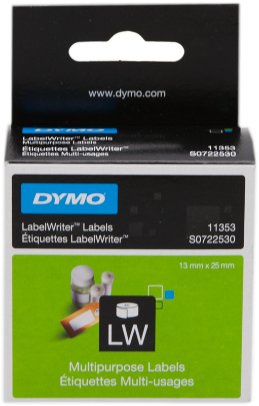 foto del prodotto original dymo etichette bianco s0722530 11353 etichette bianche,25x13mm, 1000 pezzi