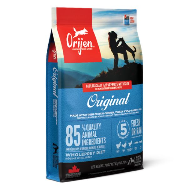 foto del prodotto orijen original adult dog food 11,4 kg croccantini per cani 1 ordine scegli lo sconto bzr5 bzr20 200 punti fedelt 