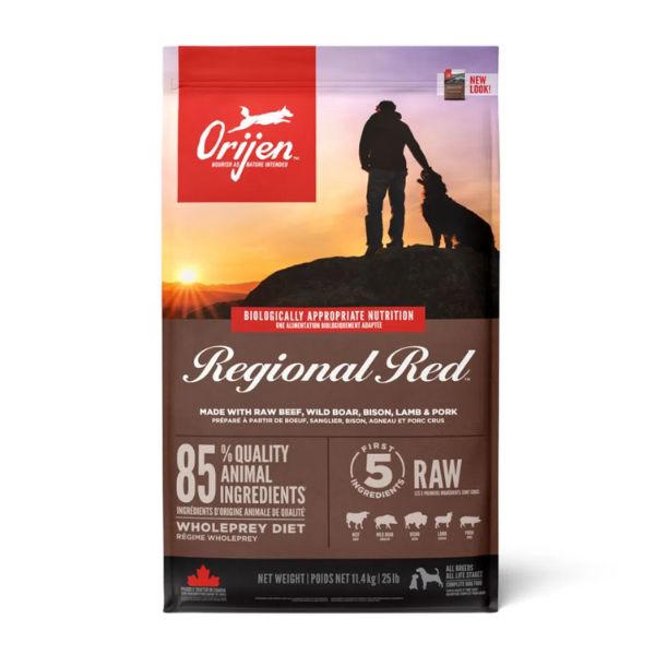 foto del prodotto orijen regional red dog food 11,4 kg croccantini per cani 1 ordine scegli lo sconto bzr5 bzr20 200 punti fedelt 