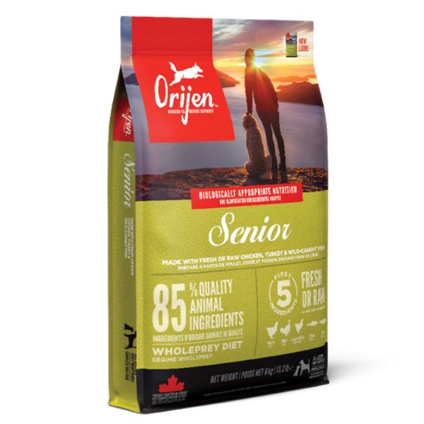 foto del prodotto orijen senior dog food 11,4 kg croccantini per cani 1 ordine scegli lo sconto bzr5 bzr20 200 punti fedelt 