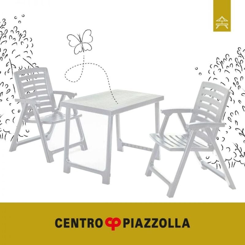 foto del prodotto orion91 set pik nik bianco 1 tavolo e 2 sedie