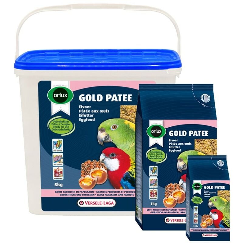 foto del prodotto orlux patee oro grandi parrocchetti e pappagalli 1 kg