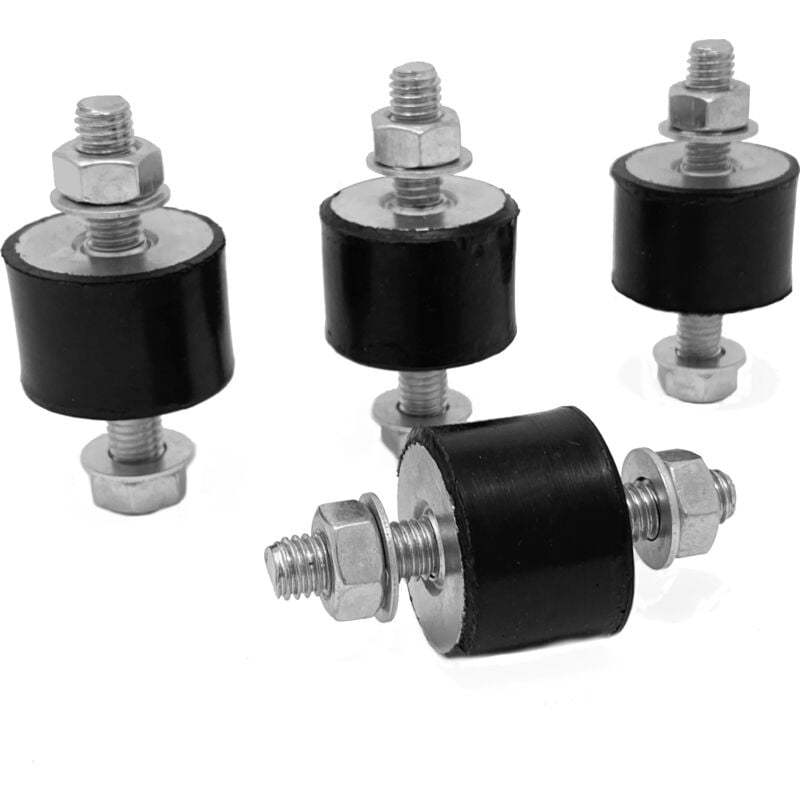 foto del prodotto ormant supporto antivibrante in kit antivibranti cilindrici per staffe climatizzatori 30 m8 in cfz da 4 pz