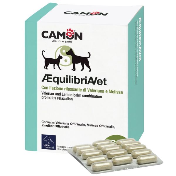 foto del prodotto orme naturali aequilibriavet compresse ad azione rilassante 1 confezione da 60 compresse 1 ordine scegli lo sconto bzr5 bzr20 200 punti fedelt integratori per cani