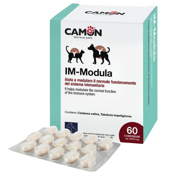 foto del prodotto orme naturali im modula compresse 1 confezione da 60 compresse 1 ordine scegli lo sconto bzr5 bzr20 200 punti fedelt integratori per cani
