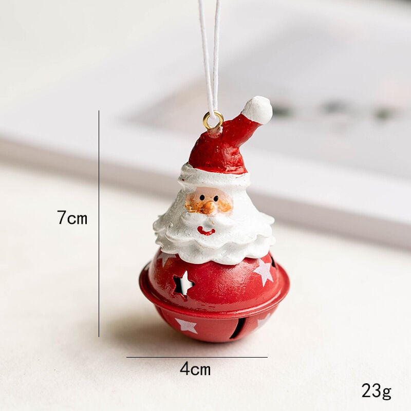 foto del prodotto ornamenti da appendere all albero di natale, graziose decorazioni in resina appese, ciondoli da appendere a babbo natale per la decorazione della