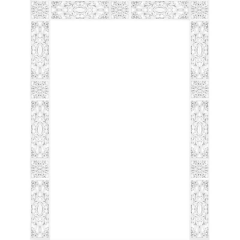foto del prodotto ornamenti da parete rilievo in plastica pu leggero, antiurto fr8332, 2 pezzi. fr8332 a