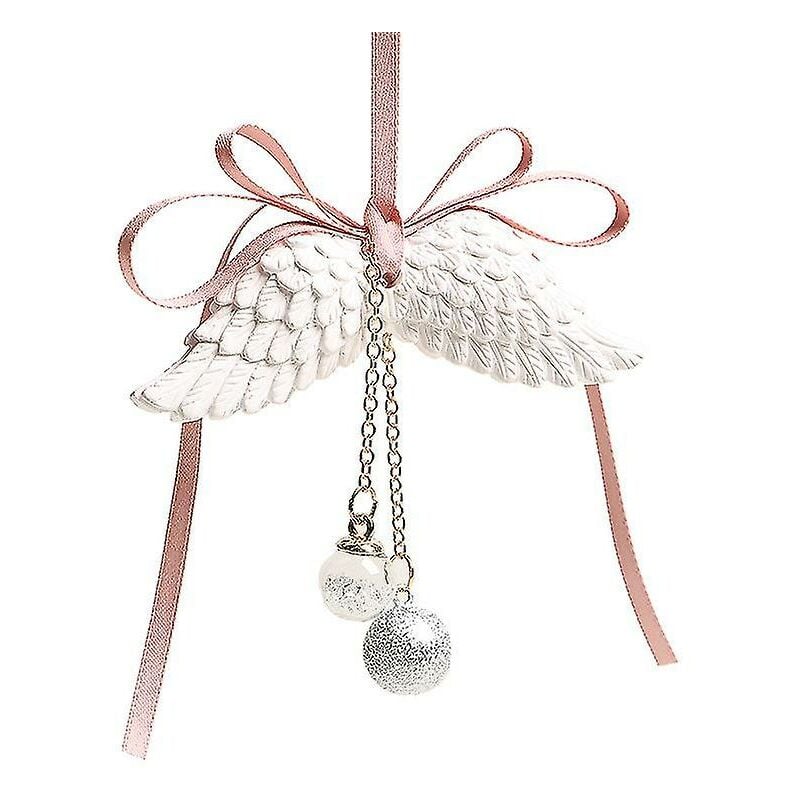 foto del prodotto ornamenti per specchietti retrovisori per auto, decorazioni per la casa di nozze ciondolo a specchio per deodorante a forma di ala 1 pezzo, rosa 