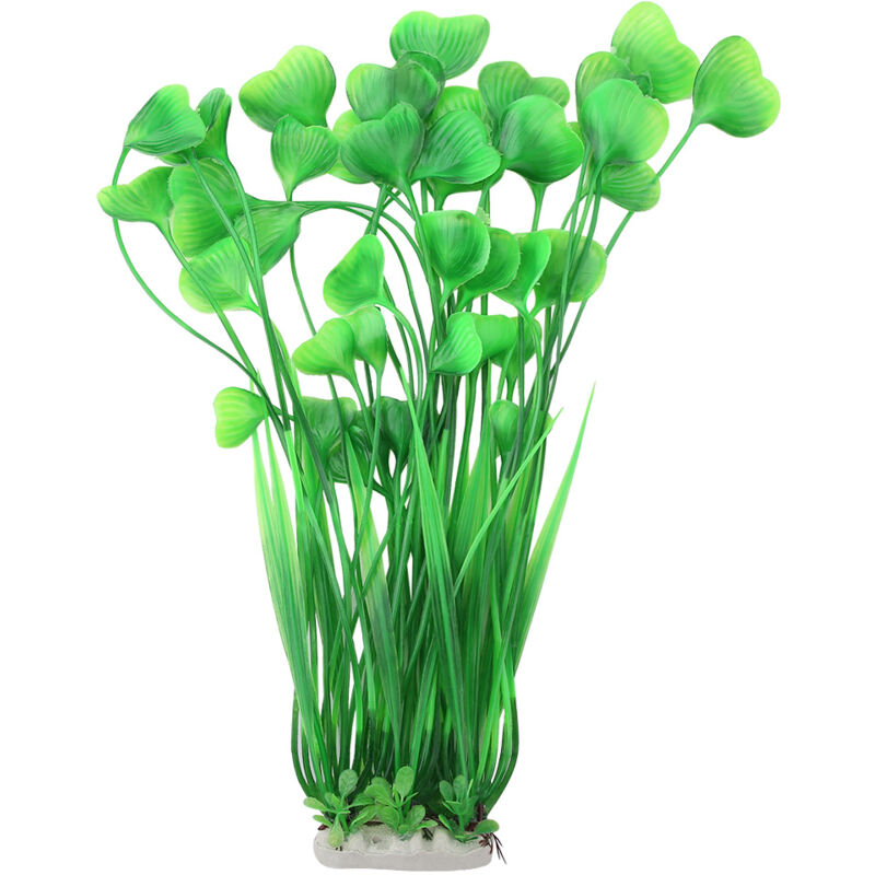 foto del prodotto ornamento di pianta d acqua artificiale vivida in plastica per acquario giardino del serbatoio di pesce sottomarino verde eosnow