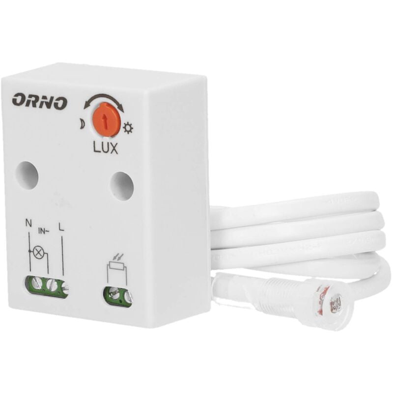 foto del prodotto orno cr 233 interruttore crepuscolare 10w 2300w ip65 resistente all acqua 4 tipi montaggio in superficie precablato 