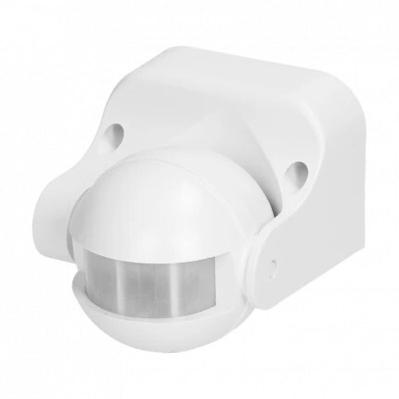 foto del prodotto orno or cr 201 w sensore di movimento 180 gradi regolazione verticale ip44 1200w bianco 