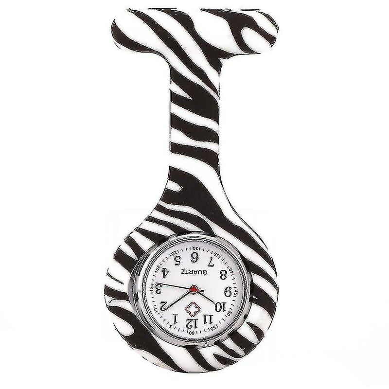 foto del prodotto orologi da infermiera stile stampato clip on spilla con ciondolo tasca da appendere medico infermiere quarzo medico5