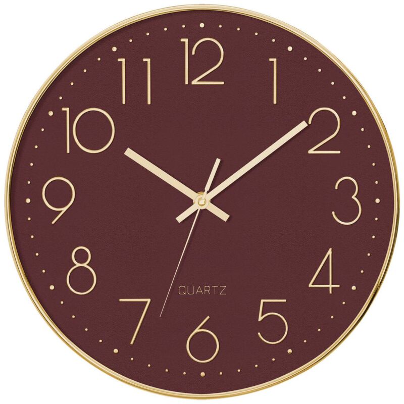 foto del prodotto orologio 3d oro laure d30cm bord atmosphera cr ateur d int rieur