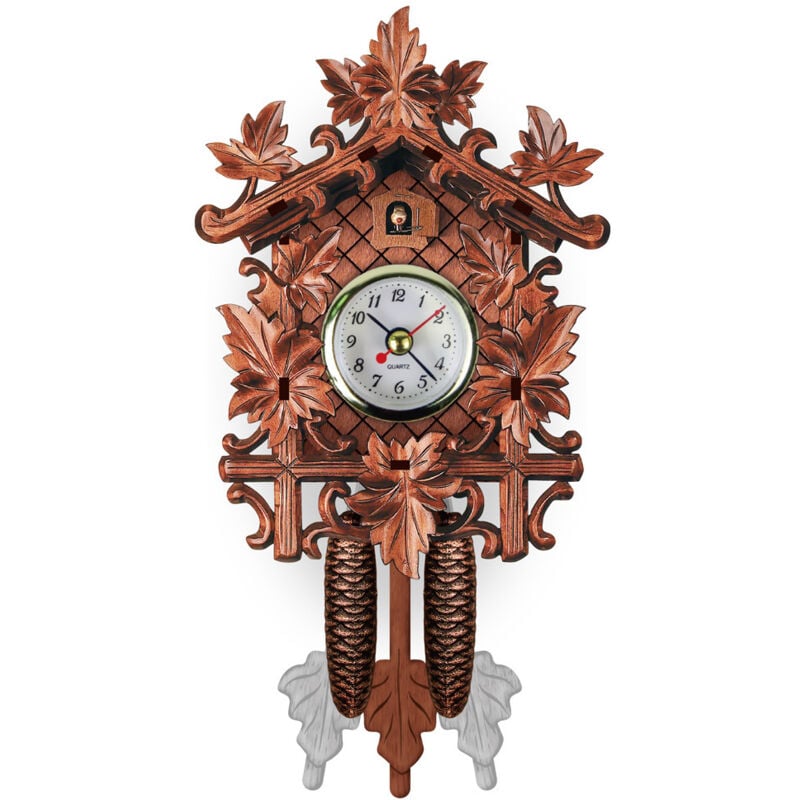 foto del prodotto orologio a cuc in legno con pendolo orologio da parete decorazione per soggiorno camera da letto bar ristorante hotel, cm302