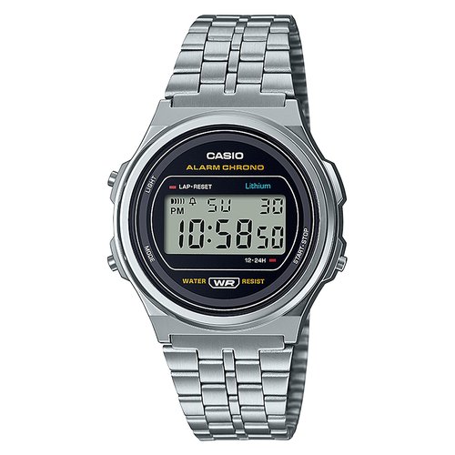 foto del prodotto orologio casio a171we 1aef vintage iconic inox e black