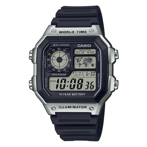 foto del prodotto orologio casio ae 1200wh 1cvef collection men blu e silver
