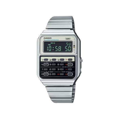 foto del prodotto orologio casio ca 500we 7bef vintage silver e white