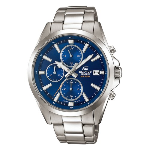 foto del prodotto orologio casio efv 560d 2avuef edifice classic blu e inox