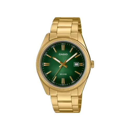 foto del prodotto orologio casio mtp 1302pgc 3avef standard gold e green