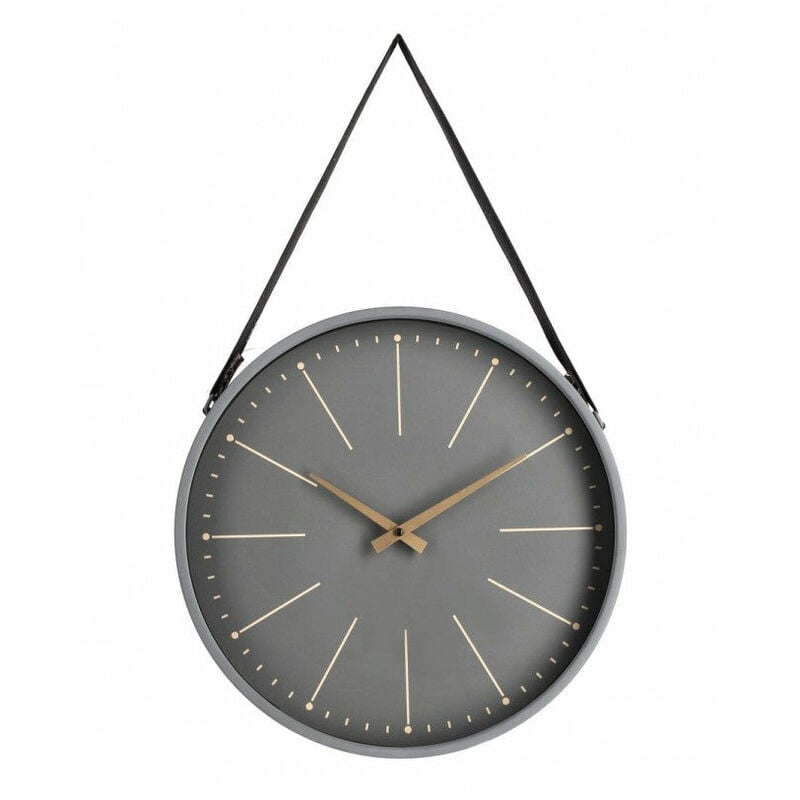 foto del prodotto orologio da muro 40x6x66 cm timeline in legno grigio