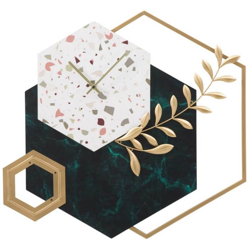 foto del prodotto orologio da muro esagonale diam 62 cm hexagon