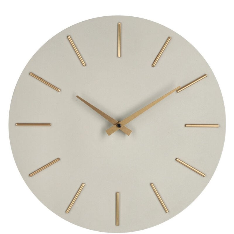 foto del prodotto orologio da parete 40x5 cm in legno timeline tortora