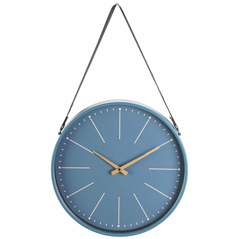 foto del prodotto orologio da parete 40x6x66 cm in legno timely blu