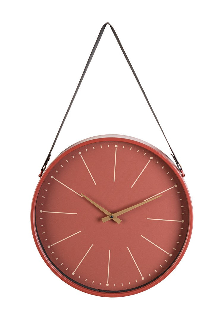 foto del prodotto orologio da parete 40x6x66 cm in legno timely mattone