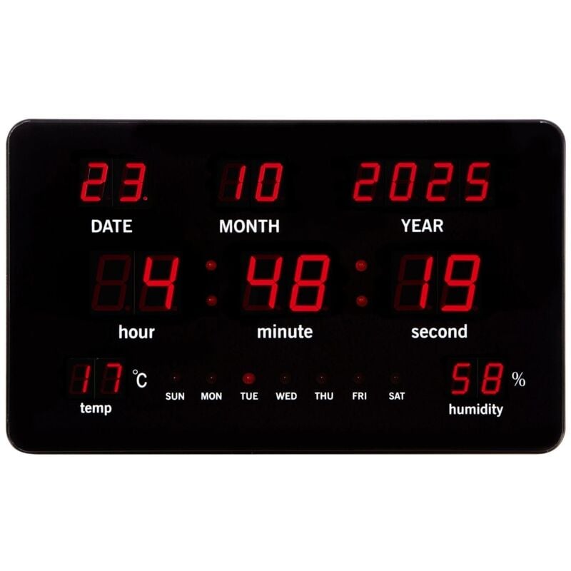 foto del prodotto orologio da parete con display a led