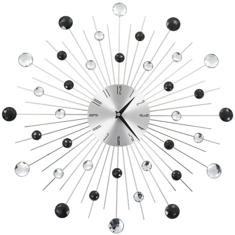 foto del prodotto orologio da parete con movimento al quarzo design moderno 50 cm vidaxl