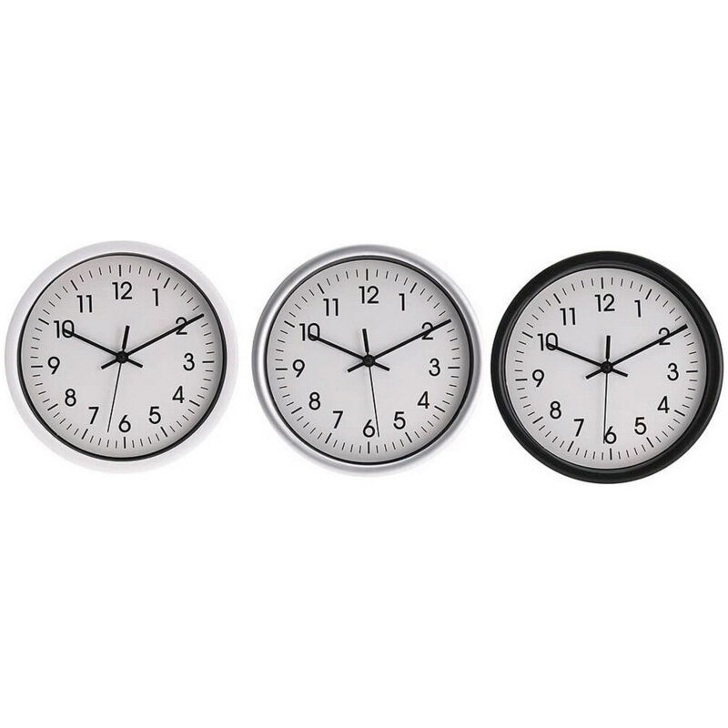 foto del prodotto orologio da parete edm pvc 20 x 4 cm 20 cm x 4 cm nero rotondo