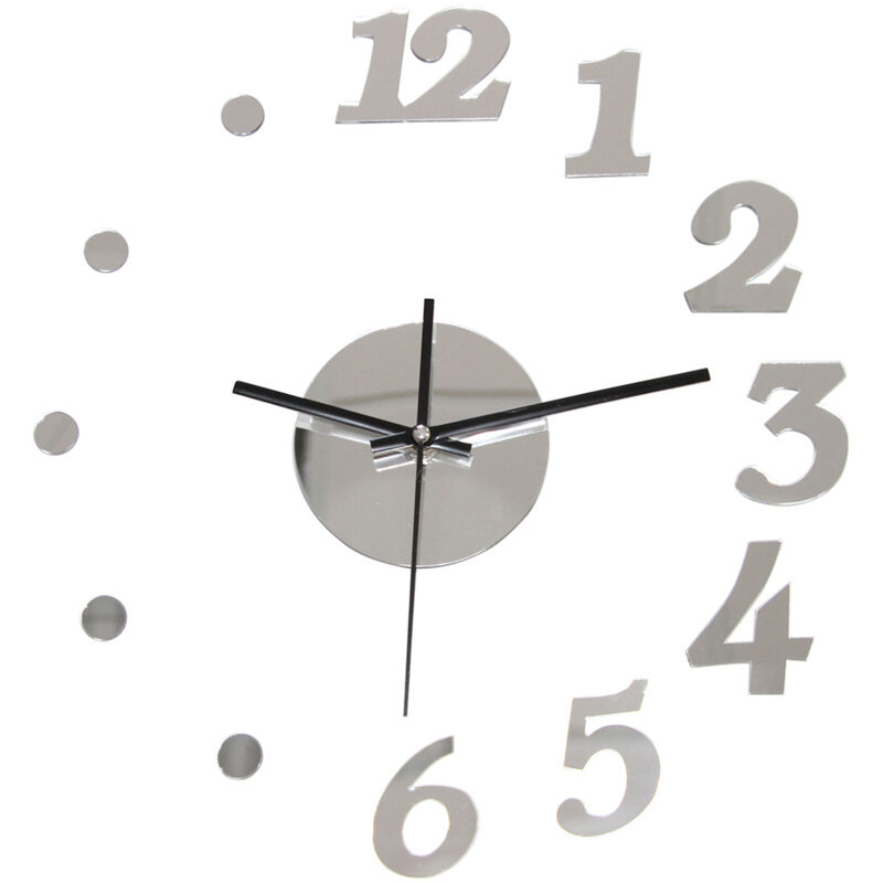foto del prodotto orologio da parete half way argento