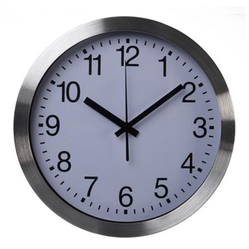 foto del prodotto orologio da parete in alluminio - 30 cm